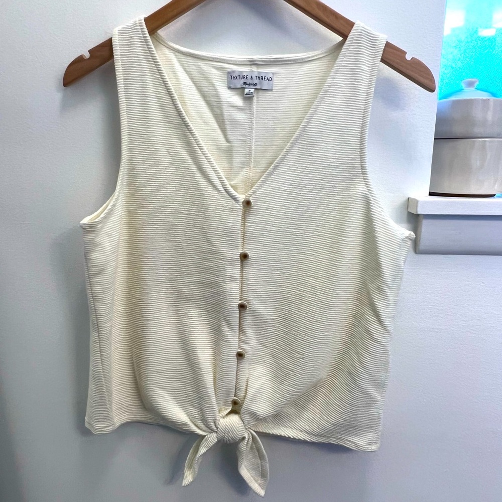 Madewell- texture and thread tank top